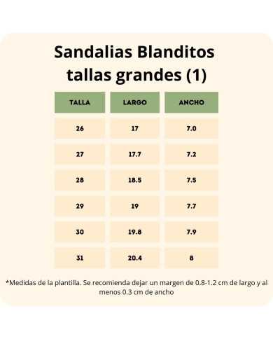 Sandalias Blanditos Itaca mujer y niña Blanco