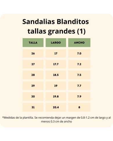 Sandalias Adulto Blanditos Timón Cuero