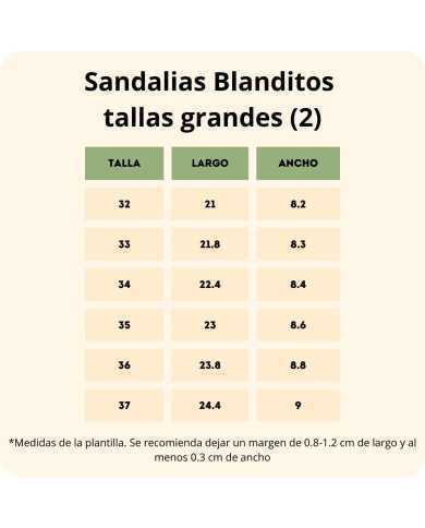 Sandalias Adulto Blanditos Timón Cuero