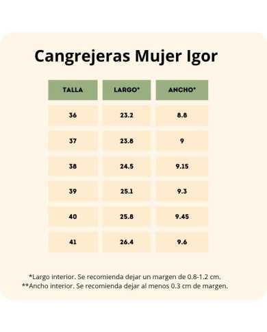 Cangrejeras barefoot Mujer IGOR Sand