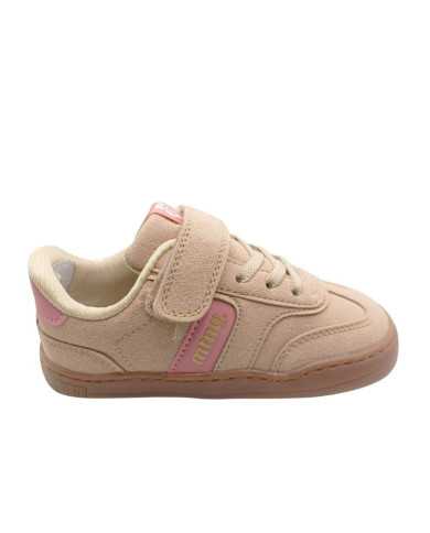Tenis Mustang Free elástico Nude/Rosa