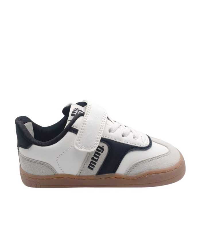Tenis Mustang Free elástico Branco/Preto