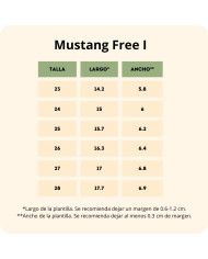 Deportivas Mustang Free Baby Blanco/Marino