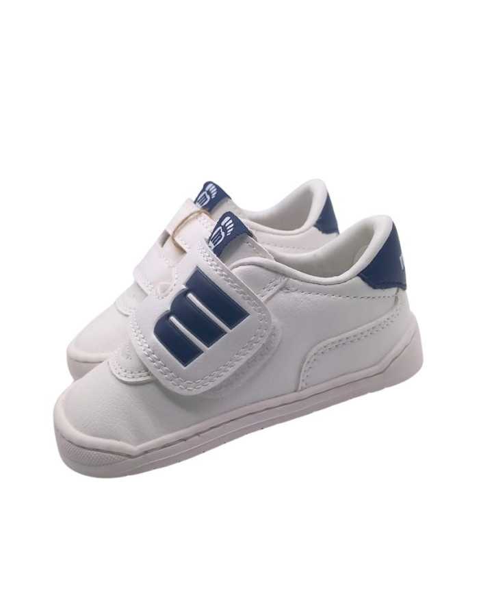 Deportivas Mustang Free Baby Blanco/Marino