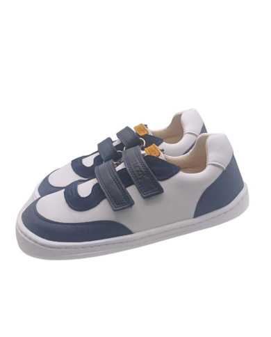Tênis Flexinens Couro Branco/Navy