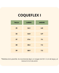 Deportivas respetuosas Coqueflex Root Superwhite blancas para niños