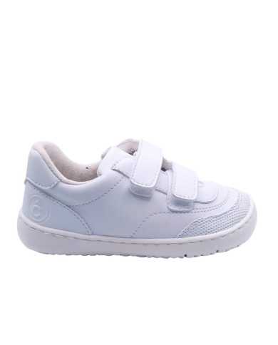 Deportivas Colegiales Coqueflex doble velcro blanco